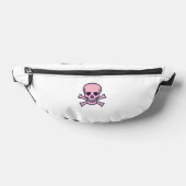 Pink Skull white fanny pack Heuptasje (Liggend)
