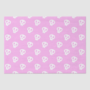 Pink Skully Tissuepapier