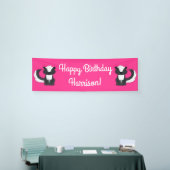 Pink Skunk verjaardagsfeestje Spandoek (Beurs)