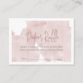 Pink Sky Baby shower Luier Raffle Ticket Informatiekaartje (Voorkant)