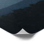 Pink Sky Blue Mountains Poster (Hoek)