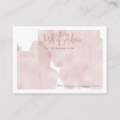 Pink Sky Cloud 9 Meisje Baby shower Advies Informatiekaartje (Voorkant)