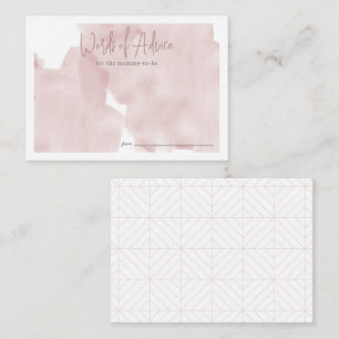Pink Sky Cloud 9 Meisje Baby shower Advies Informatiekaartje