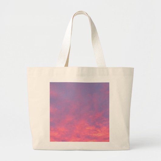 Pink Sky Day Photography Grote Tote Bag (Voorkant)