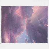 Pink Sky Drama Fleece Deken (Voorkant (Horizontaal))