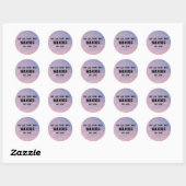 Pink Sky en Quote Sticker (Vel)