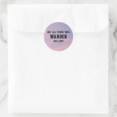 Pink Sky en Quote Sticker (Tas)