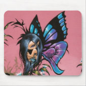 Pink Sky Fairy Mousepad Muismat (Voorkant)