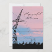 PINK SKY, kom snel goed Bedankkaart (Voorkant)