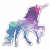 Pink Sky Unicorn Sticker (Voorkant)