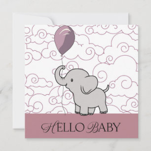 Pink Skys en Baby's First Surprise Kaart