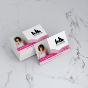 Pink Slopes Realtor Foto & Logo Visitekaartje