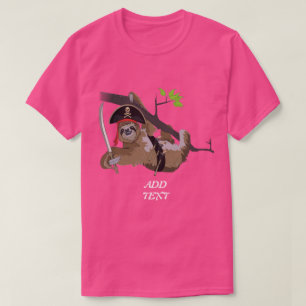 PINK SLOTH; CLASSIC JOLLY ROGER T-SHIRT