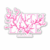 Pink Smith Lake Alabama Vinyl Sticker (Voorkant)