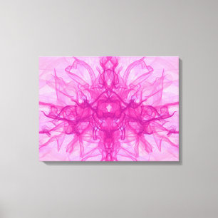 PINK SMOKE - Moderne en abstracte fractale kunst - Canvas Afdruk