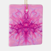 PINK SMOKE - Moderne en abstracte fractale kunst - Keramisch Ornament (Rechts)