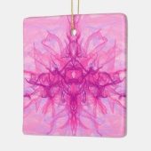 PINK SMOKE - Moderne en abstracte fractale kunst - Keramisch Ornament (Links)