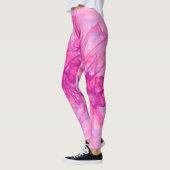 PINK SMOKE - Moderne en abstracte fractale kunst - Leggings (Links)