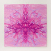 PINK SMOKE - Moderne en abstracte fractale kunst - Legpuzzel (Verticaal)