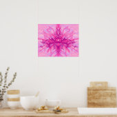 PINK SMOKE - Moderne en abstracte fractale kunst - Poster (Keuken)