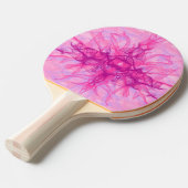 PINK SMOKE - Moderne en abstracte fractale kunst - Tafeltennisbatje (Voorkant Gekanteld)