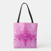 PINK SMOKE - Moderne en abstracte fractale kunst - Tote Bag (Achterkant)