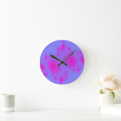 Pink Sneeze Fractal Wall Clock Ronde Klok (Huis)