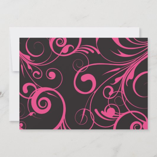 PINK SNOEP Bat Mitzvah Uitnodiging (Achterkant)