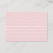 Pink Snowflake Baby shower Boeken voor Baby Informatiekaartje (Achterkant)