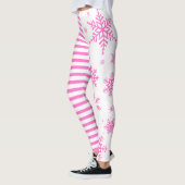 Pink Snowflake Christmas Leggings (Links)