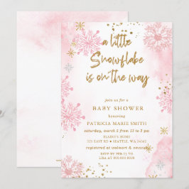 Pink Snowflake is onderweg naar het Winter Baby sh Kaart