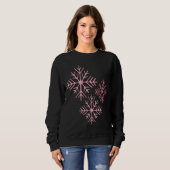 Pink Snowflake Sweatshirt (Voorkant volledig)