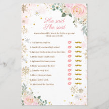 Pink Snowflakes Floral zei dat ze Kaart van games 