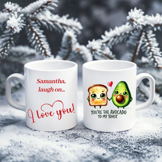 Pink Snowman Kids Mug Sweet Winter Forest Gift Koffiemok