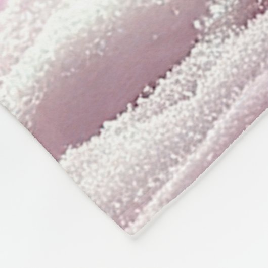 Pink Snowman Snowflakes Fleece Blanket (Hoek)