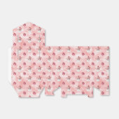 Pink Snowman Winter Bedankdoosjes (Uitgevouwen)