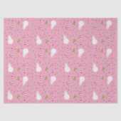 Pink Snowman Wrapping Paper  Tissuepapier (Voorkant)