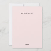 Pink Snowy A-Frames Winter Cabin Photo Feestdagenkaart (Achterkant)