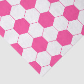 Pink Soccer Football Ball Patroon Tissuepapier (Detail)
