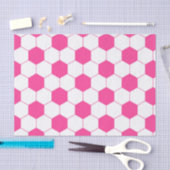 Pink Soccer Football Ball Patroon Tissuepapier (Craft)