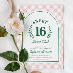 Pink Social Club Sweet 16 Verjaardag Kaart<br><div class="desc">Pink Social Club Sweet 16 Verjaardag Uitnodiging</div>