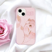 Pink Soft Floral, op maat gemaakt Case-Mate iPhone Case