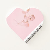 Pink Soft Floral, op maat gemaakt Notitieboek (Achterkant)