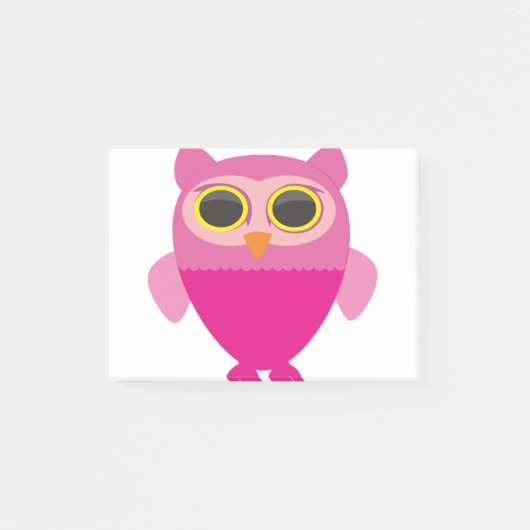 Pink Sowa heeft vogelpest Post-it® Notes (Voorkant)