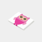 Pink Sowa heeft vogelpest Post-it® Notes (Schuin)