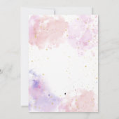 Pink Spa Party Glam Girl Make-up Verjaardagsfeestj Kaart (Achterkant)