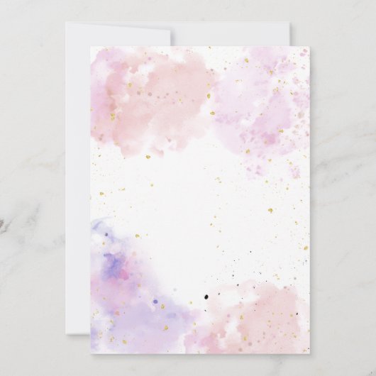 Pink Spa Party Glam Girl Make-up Verjaardagsfeestj Kaart (Achterkant)