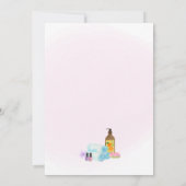 Pink Spa Party Verjaardag Uitnodiging Pamper & Rel (Achterkant)