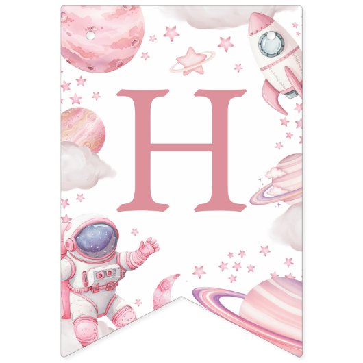 Pink Space 1st Trip Around the Sun Banner (Tweede vlag)