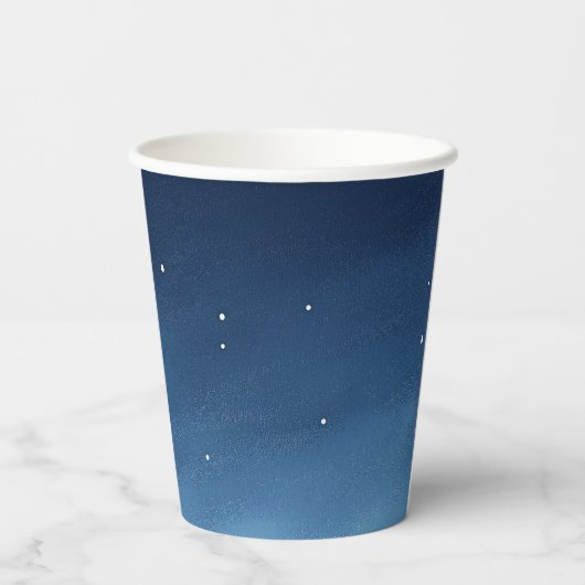 Pink Space Beer Astronaut Baby shower Papieren Bekers (Achterkant)